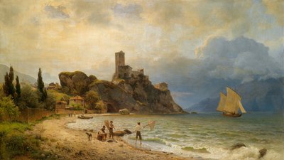 In the Bay of Malcesine by Carl von der Hellen